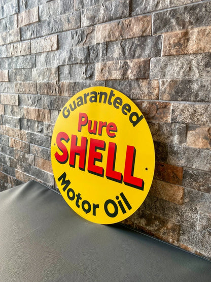 Shell Guaranteed Pure Motor Oil - Sig Metal Tabela