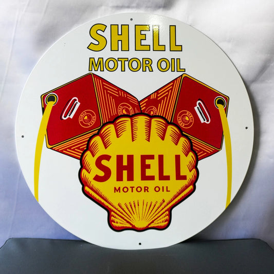Shell Motor Oil - Oil Can Metal Tabela