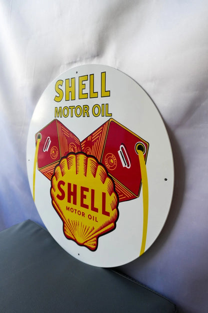 Shell Motor Oil - Oil Can Metal Tabela