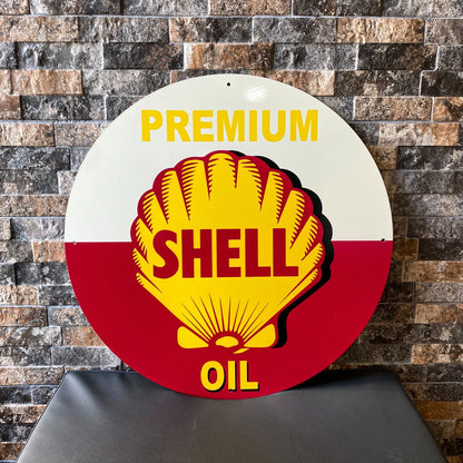 SHELL PREMIUM OIL Metal Tabela