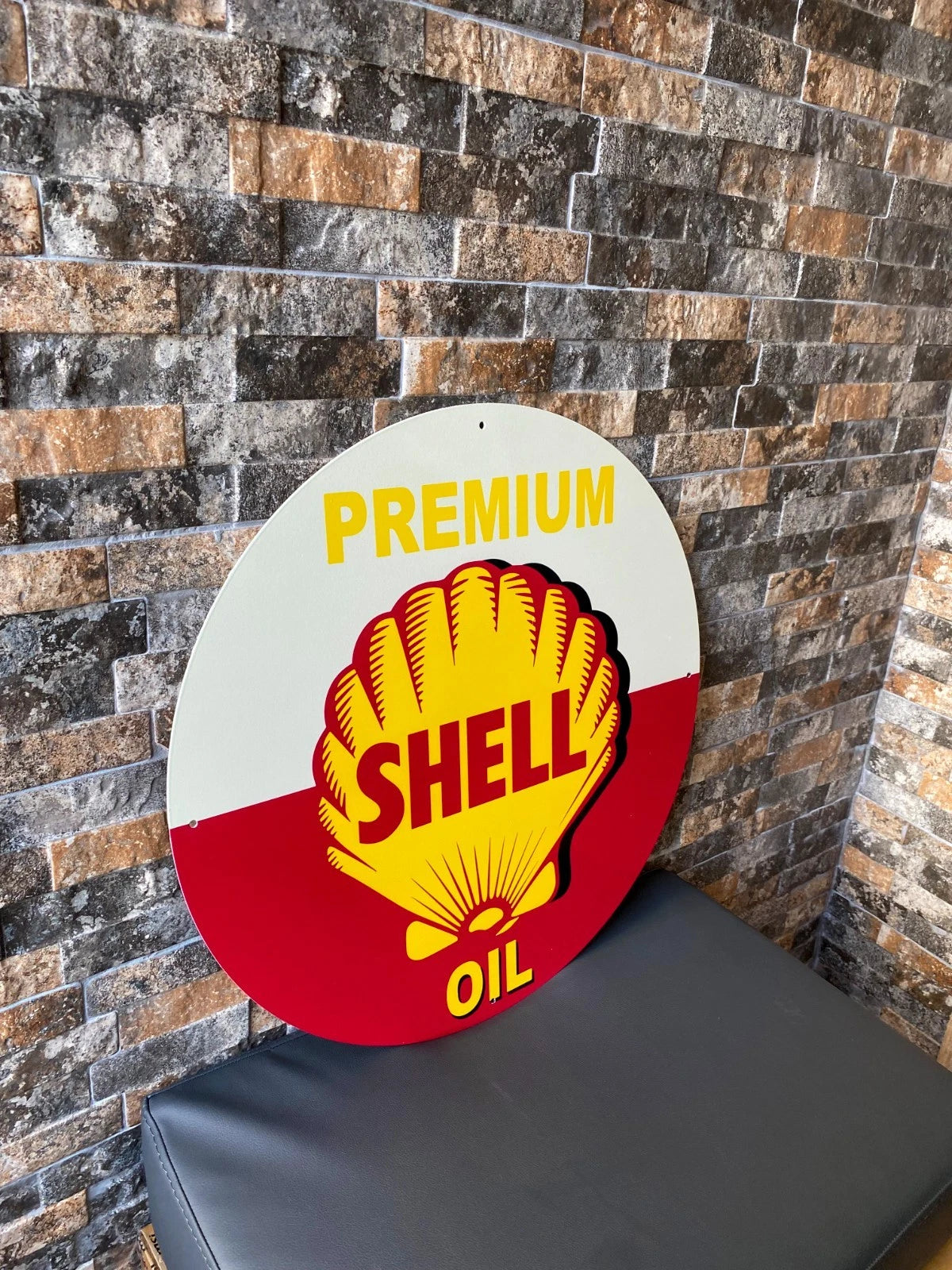 SHELL PREMIUM OIL Metal Tabela