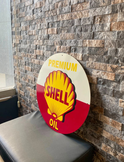 SHELL PREMIUM OIL Metal Tabela