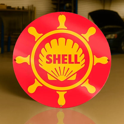 SHELL Steering Whell LOGO Metal Tabela