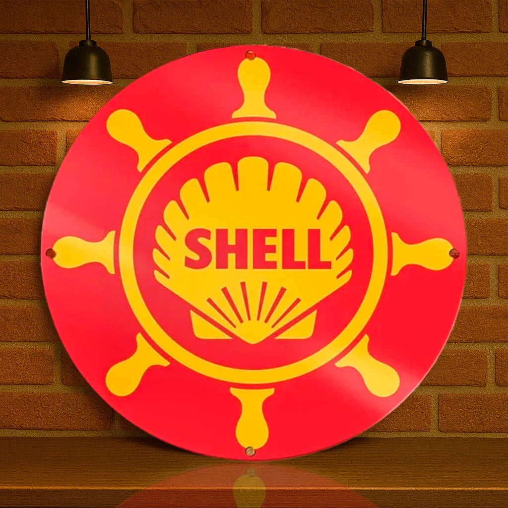 SHELL Steering Whell LOGO Metal Tabela