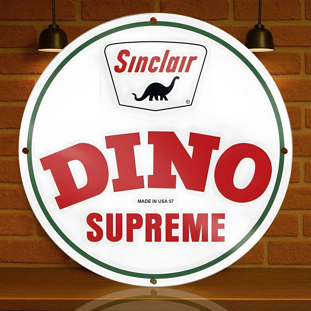 Sinclair Dino Supreme - Gasoline Metal Tabela