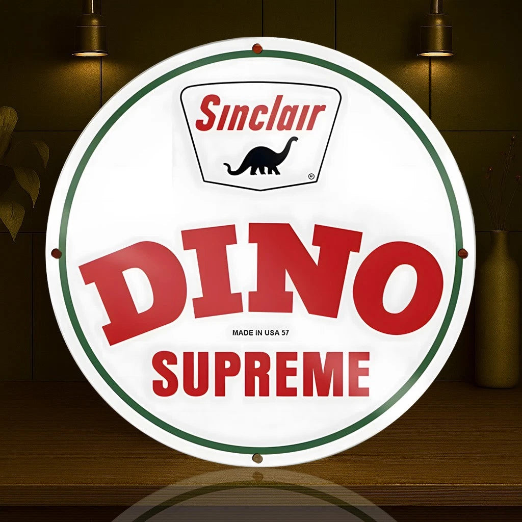 Sinclair Dino Supreme - Gasoline Metal Tabela
