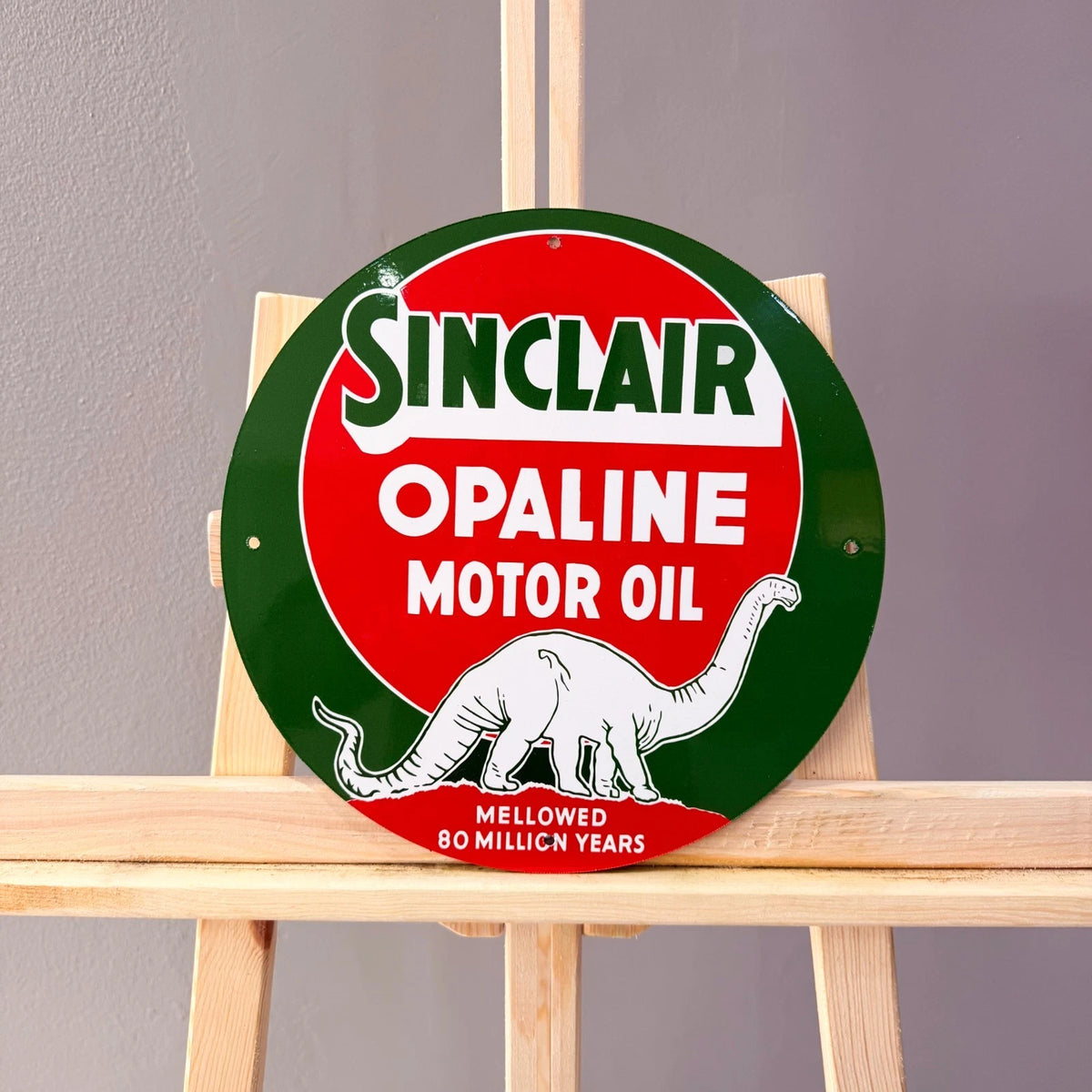 Sinclair Opaline Motor Oil Dino Gasoline Metal Tabela