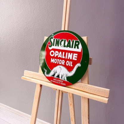 Sinclair Opaline Motor Oil Dino Gasoline Metal Tabela