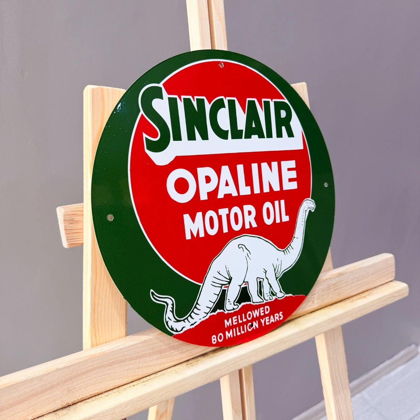 Sinclair Opaline Motor Oil Dino Gasoline Metal Tabela
