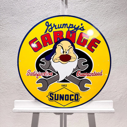 Sunoco Gas Oil Grumpy's Metal Tabela
