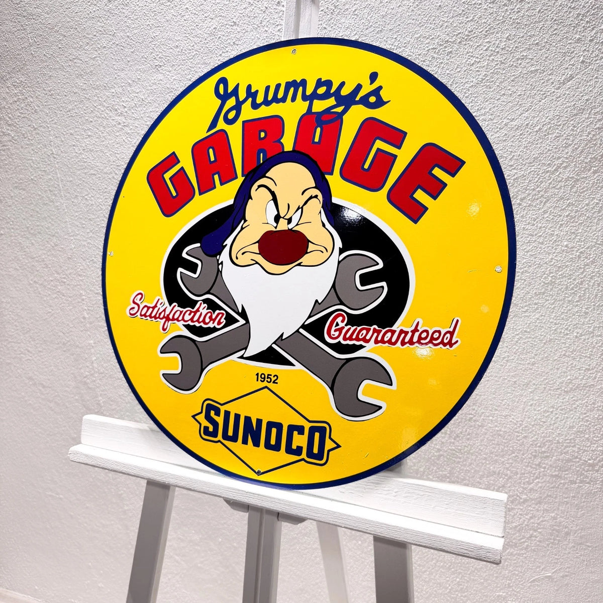 Sunoco Gas Oil Grumpy's Metal Tabela