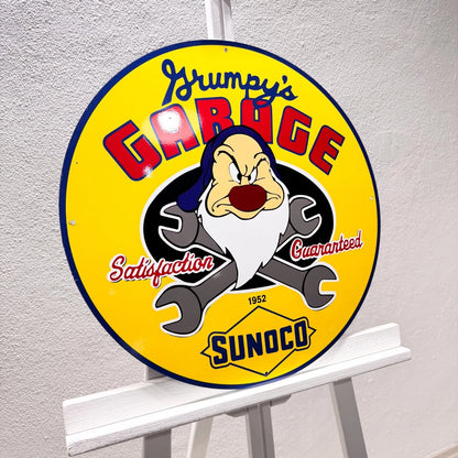 Sunoco Gas Oil Grumpy's Metal Tabela