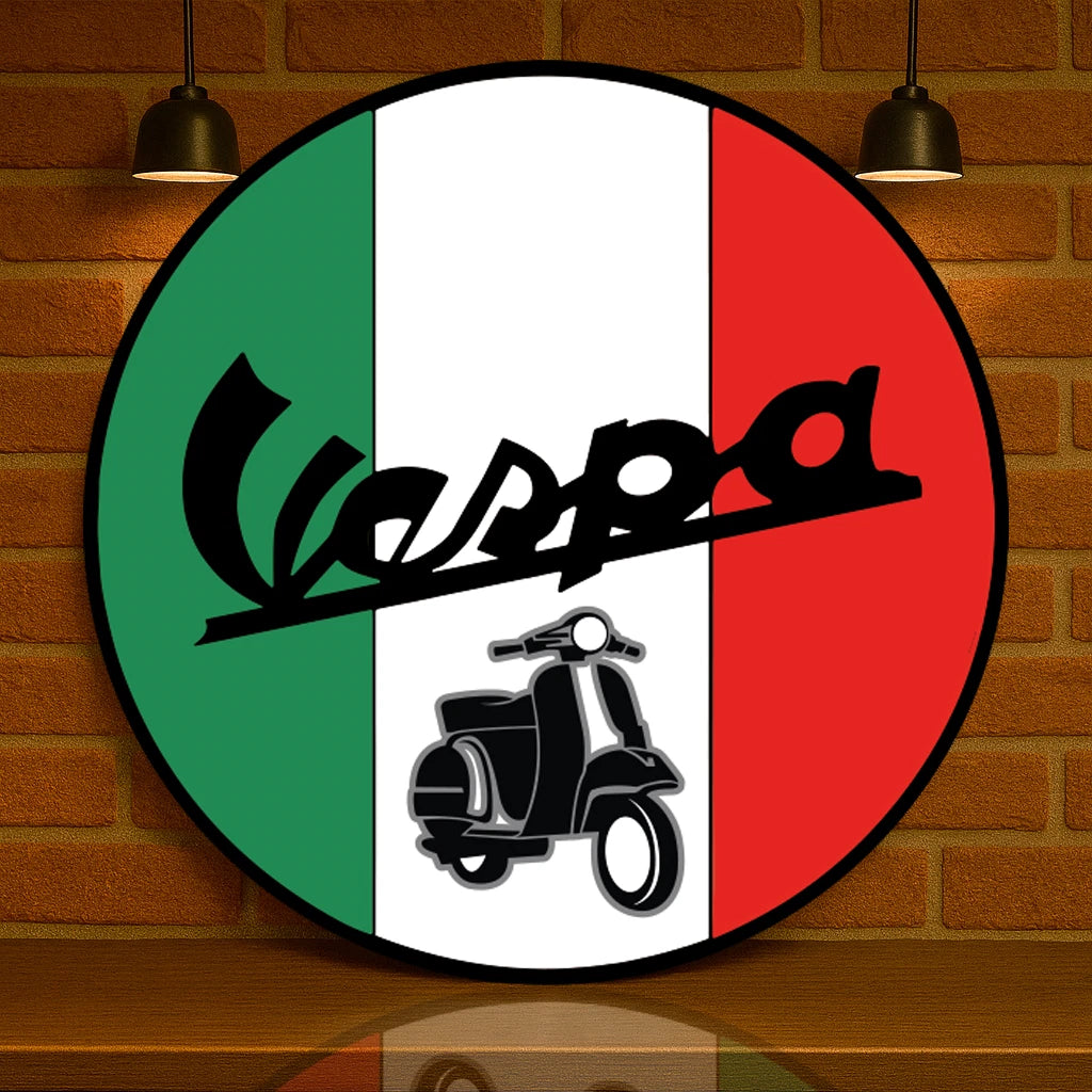 Vespa Italian - Metal Tabela