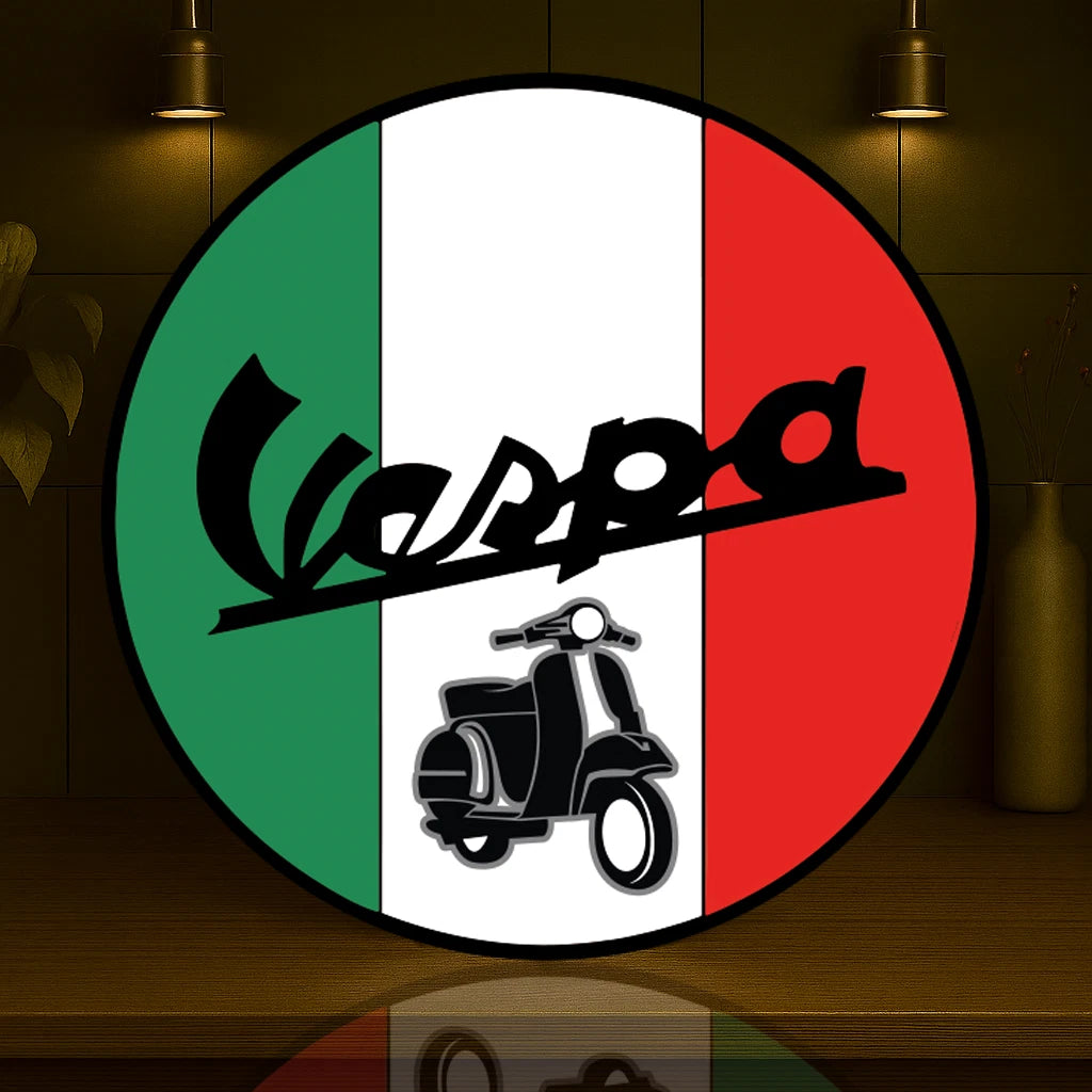 Vespa Italian - Metal Tabela