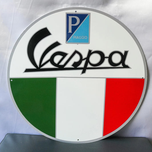 Vespa Italian Piaggio - Metal Tabela