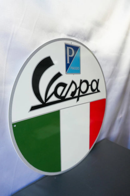 Vespa Italian Piaggio - Metal Tabela