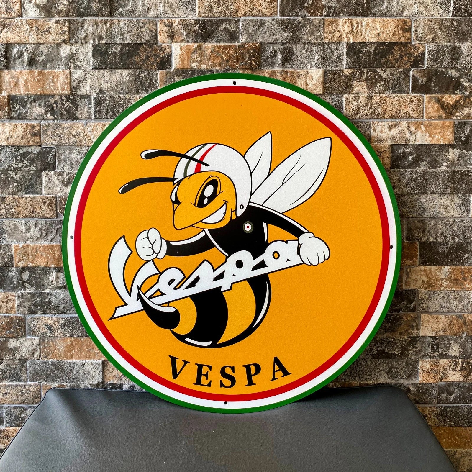 Vespa Racing Bee - Scooter Metal Tabela