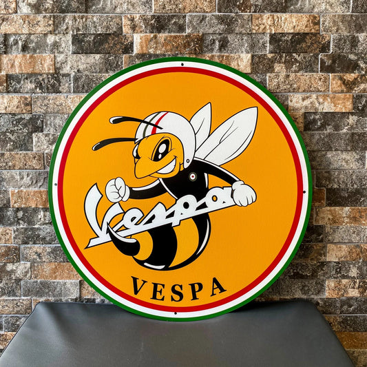 Vespa Racing Bee - Scooter Metal Tabela