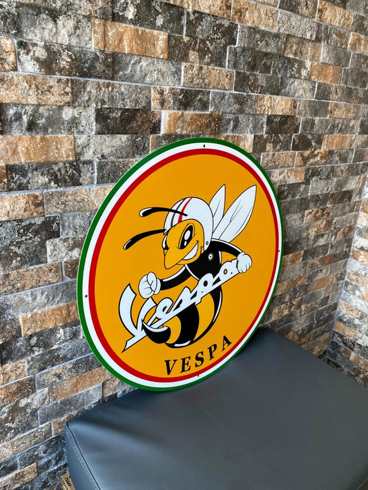 Vespa Racing Bee - Scooter Metal Tabela