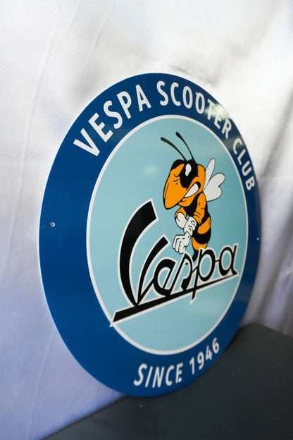Vespa Scooter Club - Italian Scooter Metal Tabela