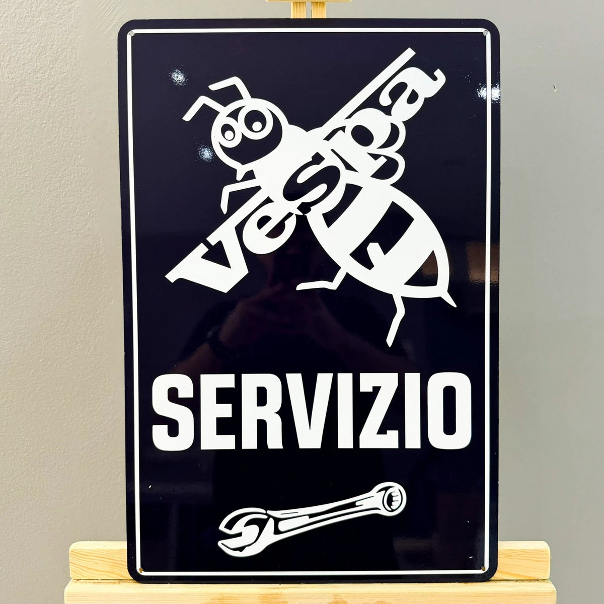 Vespa Servizio Metal Tabela