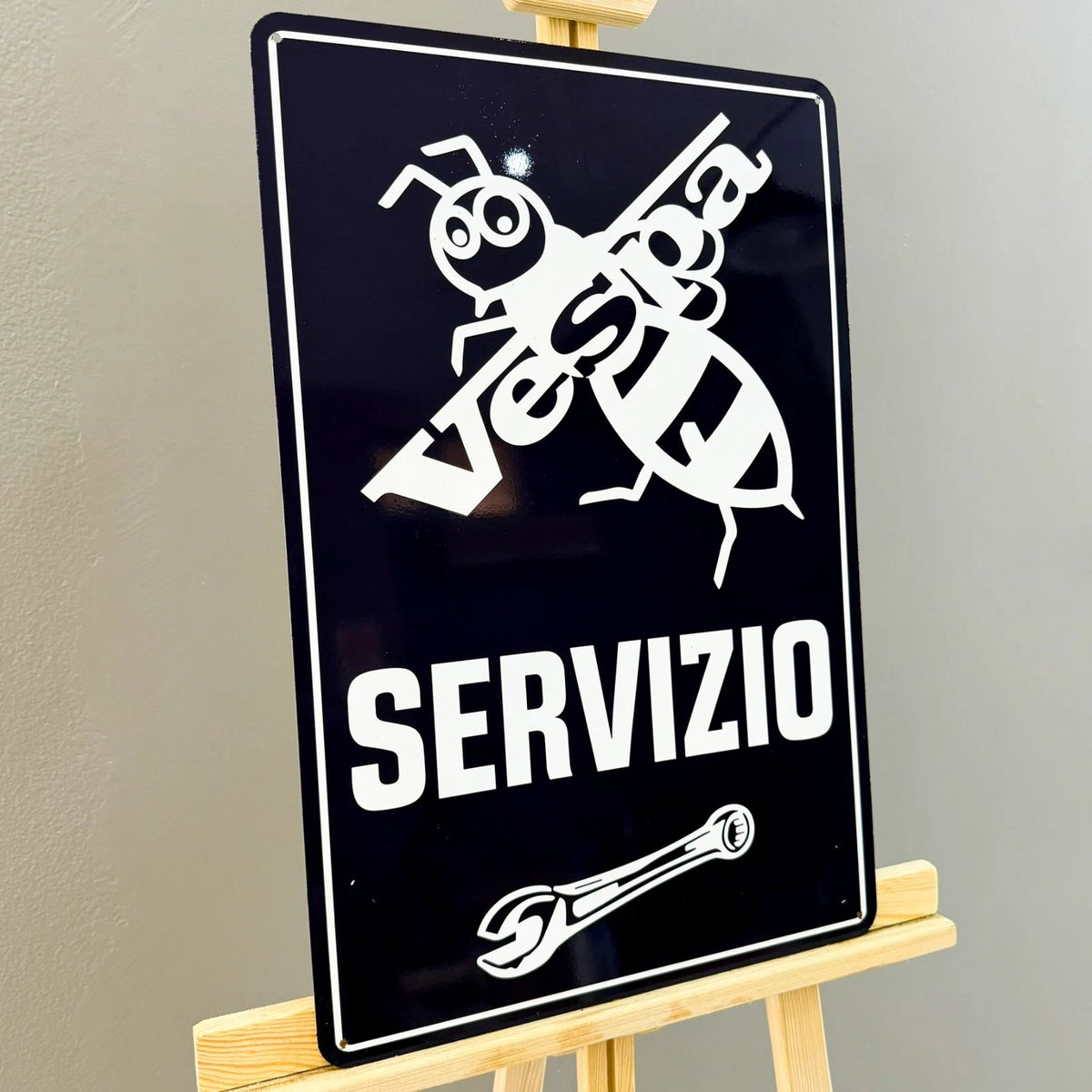 Vespa Servizio Metal Tabela
