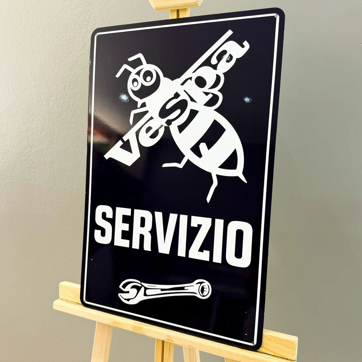Vespa Servizio Metal Tabela
