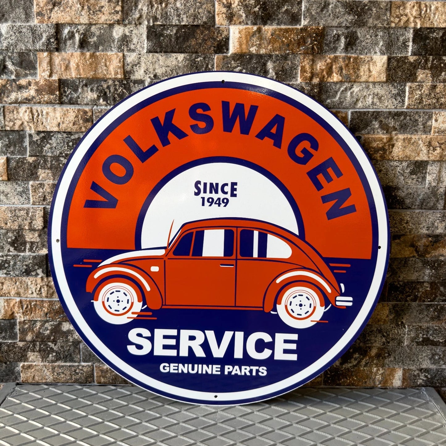 VOLKSWAGEN Beetle 1949 Service Metal Tabela
