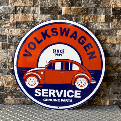 VOLKSWAGEN Beetle 1949 Service Metal Tabela