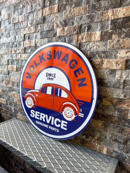 VOLKSWAGEN Beetle 1949 Service Metal Tabela