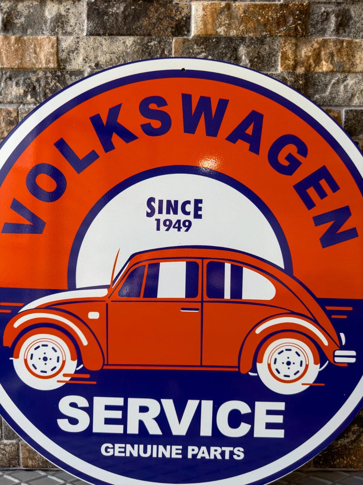 VOLKSWAGEN Beetle 1949 Service Metal Tabela