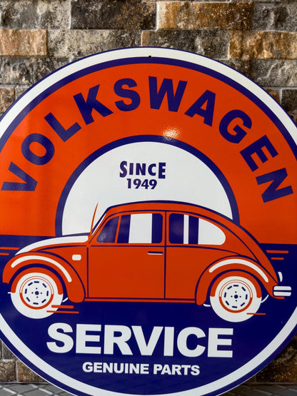 VOLKSWAGEN Beetle 1949 Service Metal Tabela