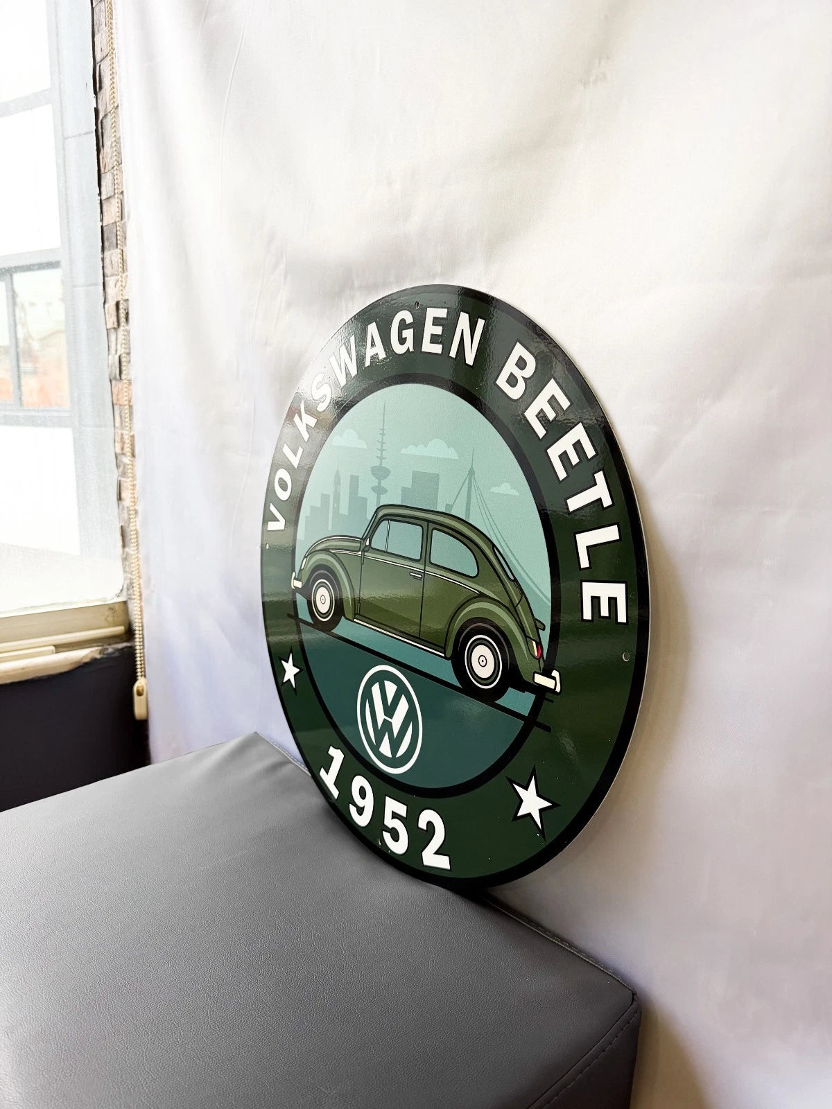 Volkswagen Beetle 1952 - Classic German Metal Tabela