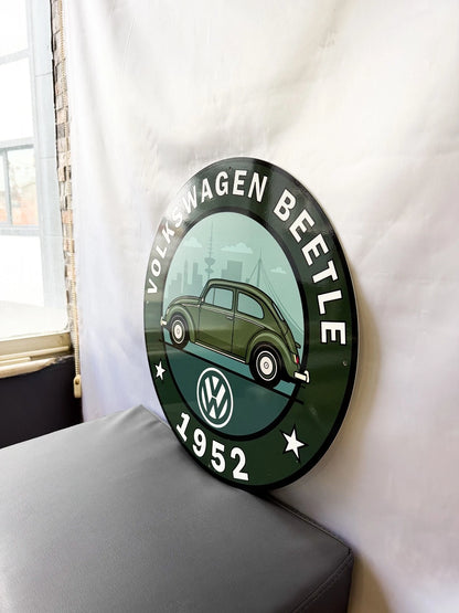 Volkswagen Beetle 1952 - Classic German Metal Tabela