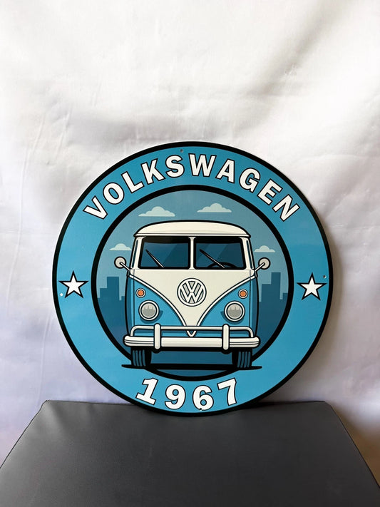 Volkswagen Bus 1967 - Classic VW T1 Metal Tabela