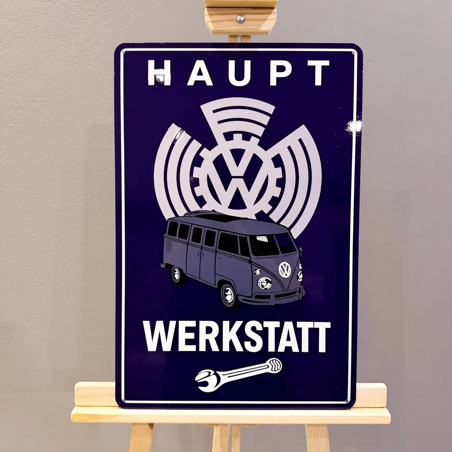 Volkswagen Haupt Werkstatt Service Metal Tabela
