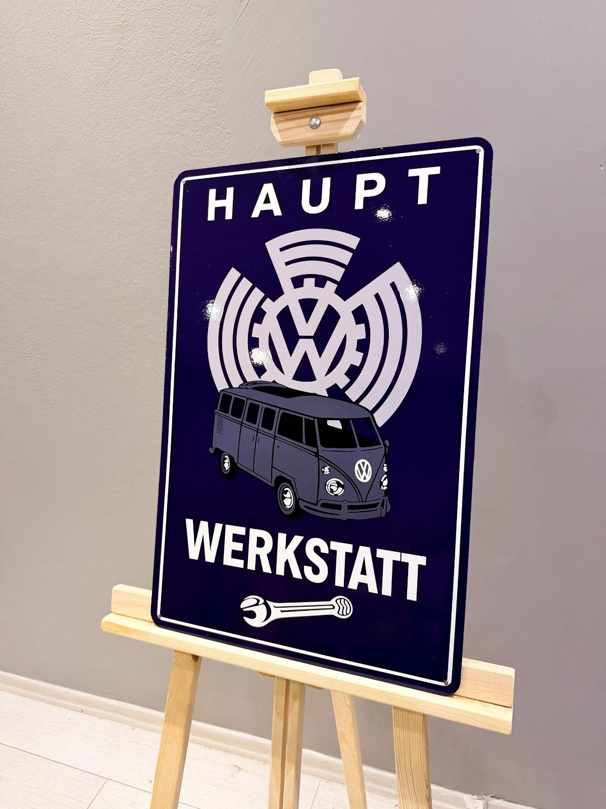 Volkswagen Haupt Werkstatt Service Metal Tabela