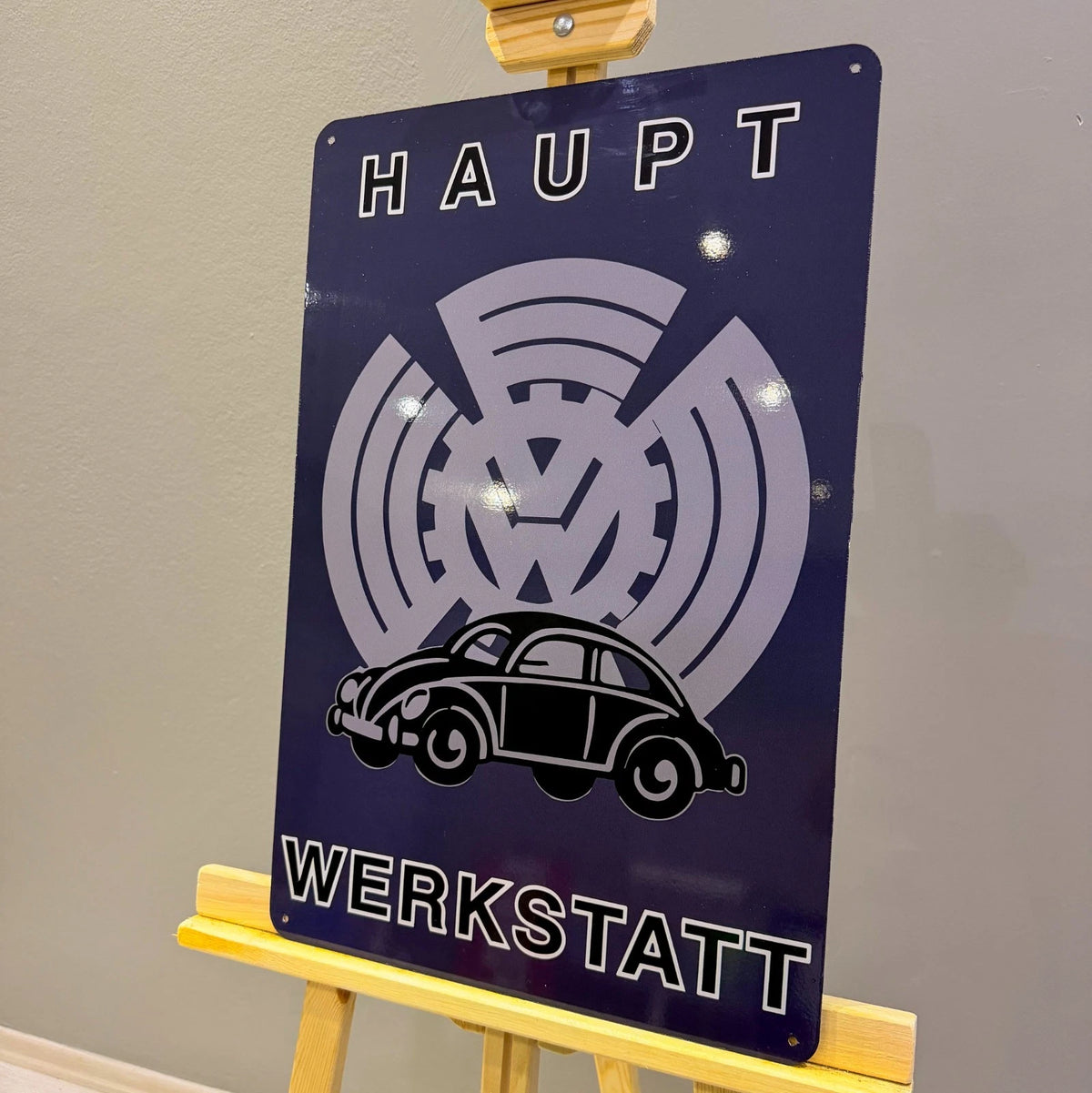 Volkswagen Haupt Werkstatt Service Metal Tabela