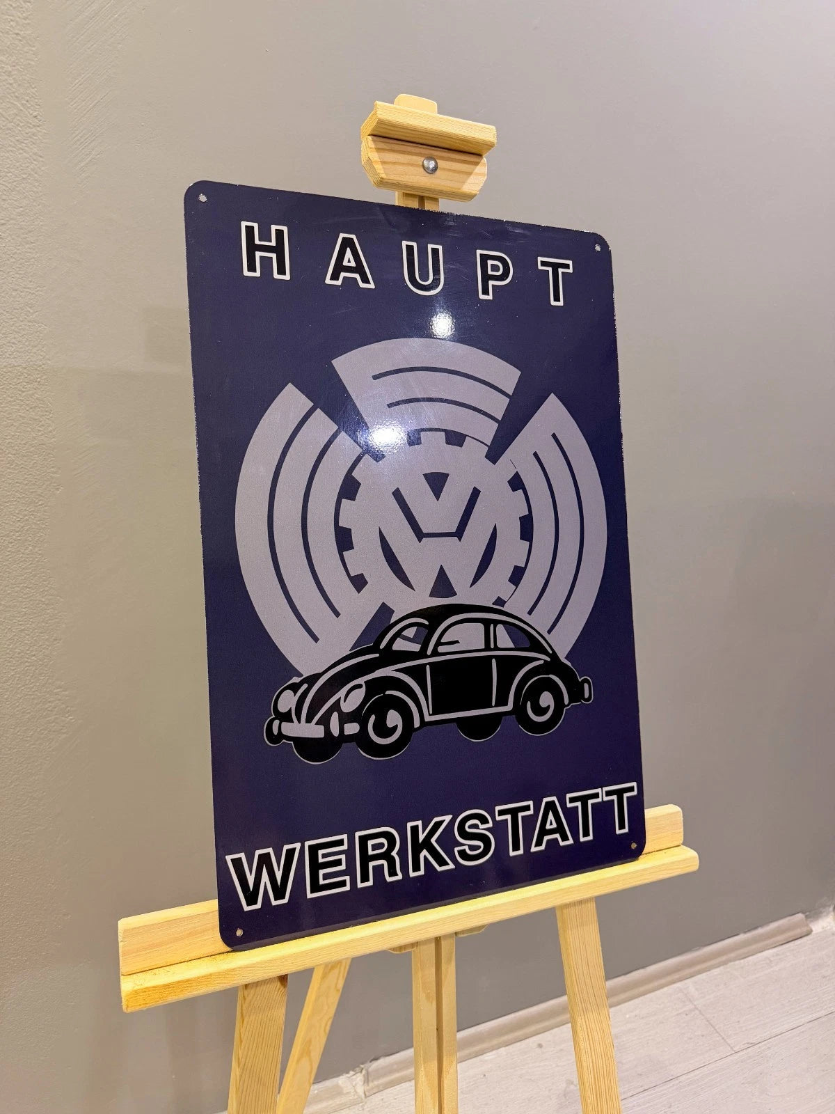 Volkswagen Haupt Werkstatt Service Metal Tabela